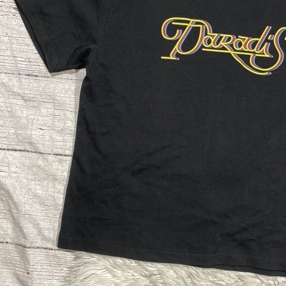 3.Paradis Graphic Cursive Logo Crewneck Short Sleeve Tee - Picture 6 of 11